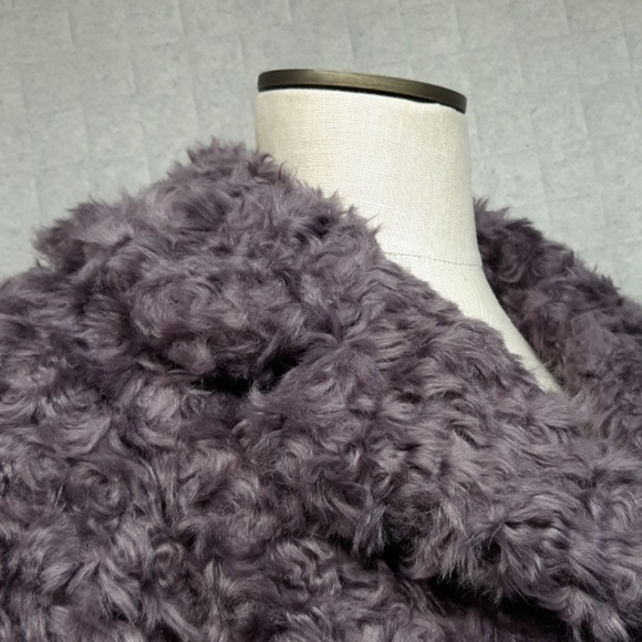 kate spade Purple Plush Faux Fur Jacket - Picture 3 of 8
